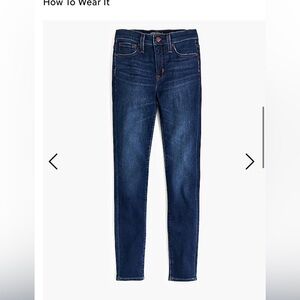 J Crew Factory 9” Mid-Rise Skinny Jeans